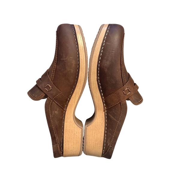 Dansko Bel Oiled Mule Clogs Size 40 US 9.5 Brown - Picture 5 of 9
